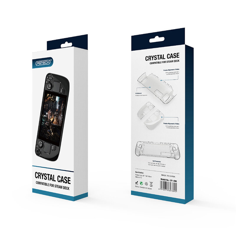 Nieuwe Afneembare Crystal Stoom Dek Pc Case Beschermende Cover Shell Voor Stoom Deck Controller Cover Case Accessoires