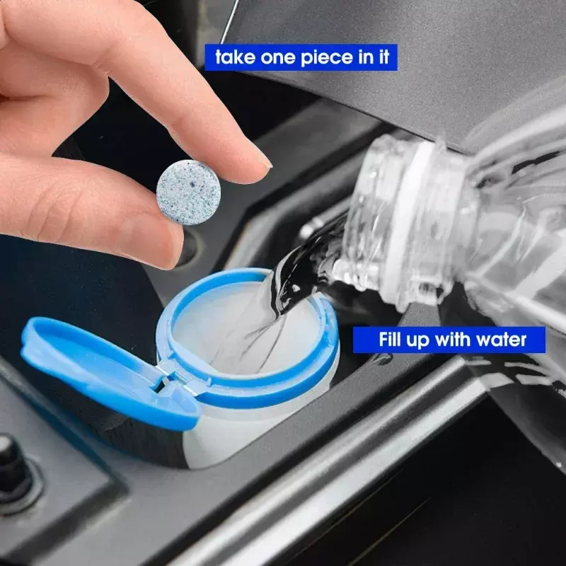 Auto Windschutz scheibe Brause tabletten fester Reiniger Auto Windschutz scheibe Wischer Reinigungs tabletten Glas reinigung Auto wasch zubehör