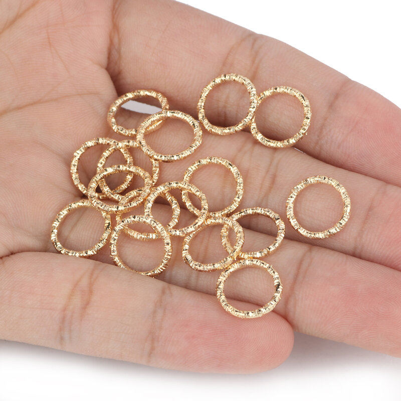 50 sztuk/partia 12mm Alloy okrągłe Jump pierścienie skręcone otwarte dzielone pierścienie złącza dla Diy tworzenia biżuterii ustalenia akcesoria dostaw