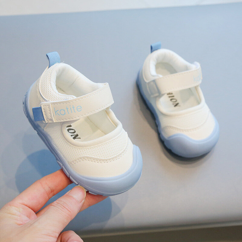 Zapatos de malla transpirables para bebé, calzado infantil de fondo suave, informal, pelo de generación, primavera y otoño, novedad