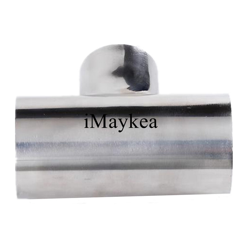 2-1/2" X 2-1/4" Stainless Steel 304 Welding OD 63 X 57mm Sanitary Reducer Tee 3 Way Pipe Fitting