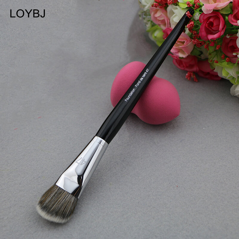 LOYBJ-brocha profesional para Base de mujer, 47 cabezales de escoba, brochas correctoras de sombra de Base líquida, herramientas de belleza para maquillaje