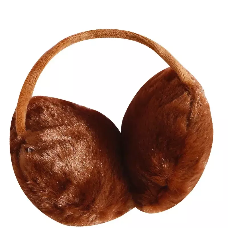 New Ladies Solid Color Fur Ear Warmer Muffs Autumn and Winter Warm and Comfortable Unisex Skiing Fur Headphones Casque Cute