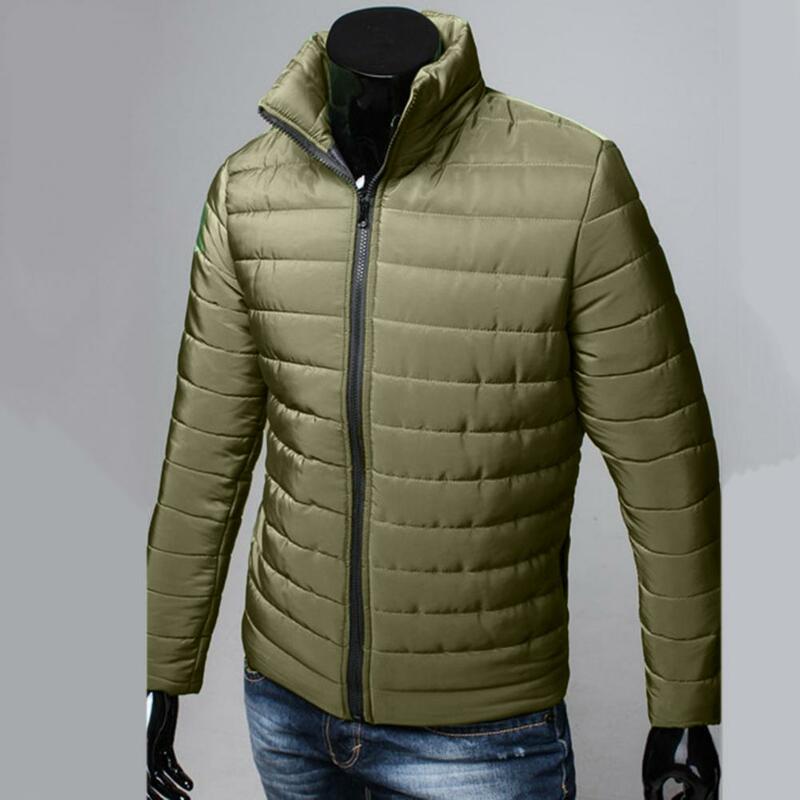 Outdoor 2023 Men's Warm Zipper Jacket Windproof Cotton Coat Casual Jacket Sports Warm Coat Hiking Coat