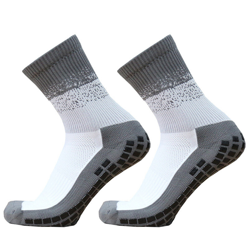 Novo silicone antiderrapante aderência meias de futebol para homens mulher esportes cor costura meias de futebol calcetas antiderrapantes de futbol