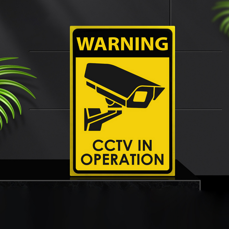 Emblemi di videosorveglianza emblemi di avvertimento di sicurezza Video per sistema di monitoraggio esterno CCTV