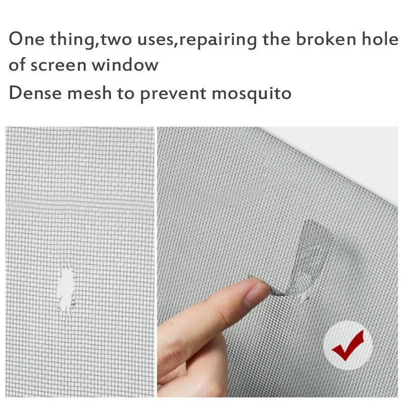 Samoprzylepna siatka do okien domowych przeciw komarom siatka muchy robaki do naprawy owadów naszywki ścienna sito siatkowe