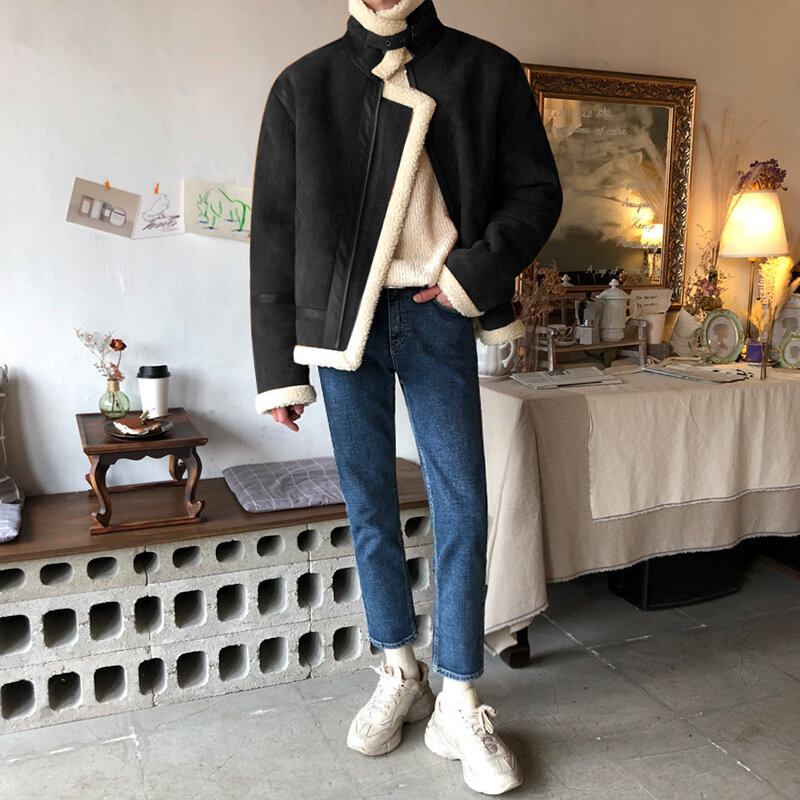 Мужская зимняя одежда с хлопковой подкладкой, Корейская версия, модный бренд Instagram, свободная и утепленная куртка с хлопковой подкладкой