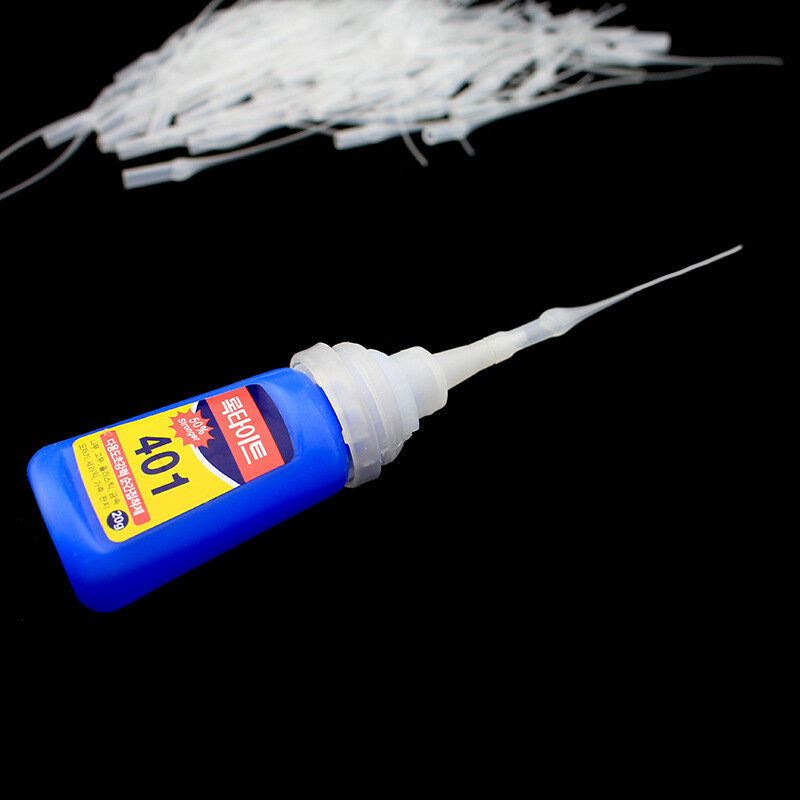 100 Pieces Glue Micro-Tips Plastic Glue Bottle Tips Glue Extender Precision