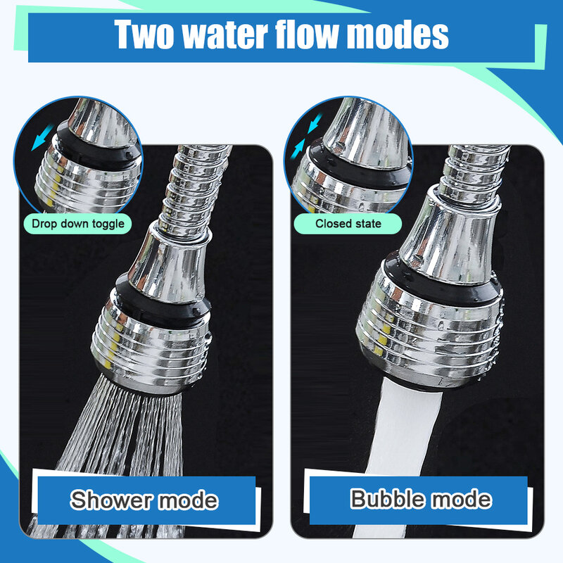 Faucet Water Saving Filter Bubble Sprayer Faucet High Pressure Faucet Diffuser Nozzle Rotatable Faucet for Kitchen Bathroom Sink