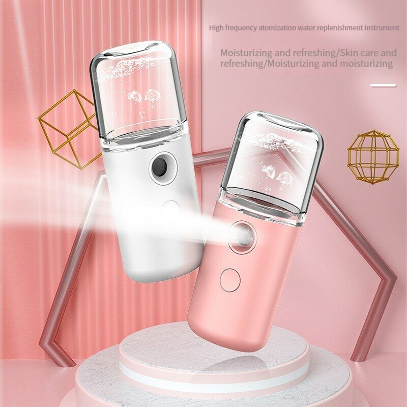 Ricarica USB Nano Spray strumento idratante viso idratante cura della pelle femminile