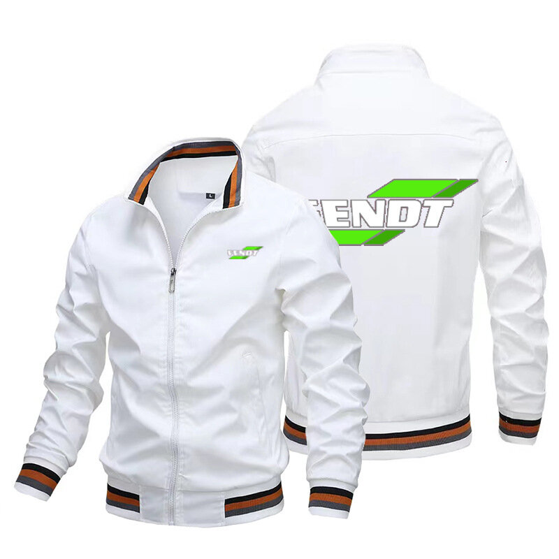 New Men's Fendt Tractor Logo Spring Autumn Long Sleeve Fashion Sportswear Casual Zipper Men's Sweatshirt Jacket