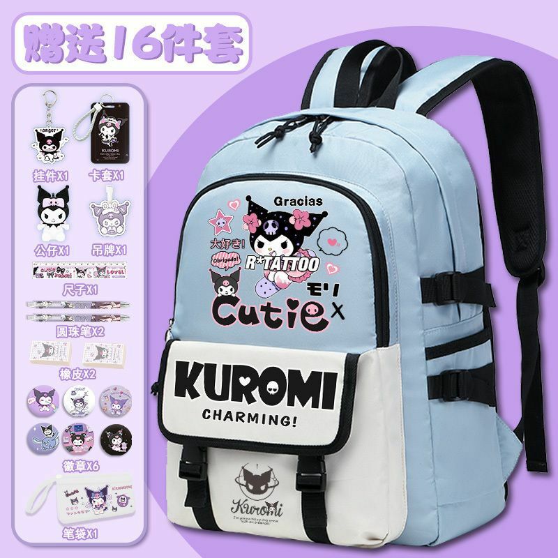 Sanrio-mochila escolar Clow M para estudiantes, transpirable, impermeable, de gran capacidad, para niños y niñas
