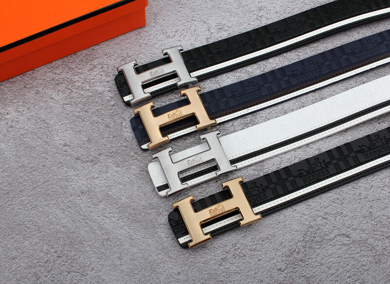 حزام جلد مع مشبك أسود رفيع للرجال والنساء ، حزام خصر جديد ، الموضة ، E05