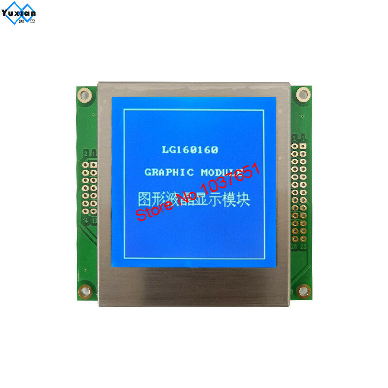 Exposição do LCD Módulo do painel de toque, UC1611S, SPI, IIC, I2C, LG1601601, 160x160
