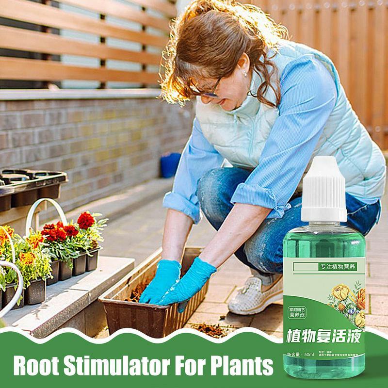 Estimulador de raíz de árbol concentrado, suplemento potenciador de crecimiento de plantas de enraizado rápido, trasplante de plantas domésticas, 50ml