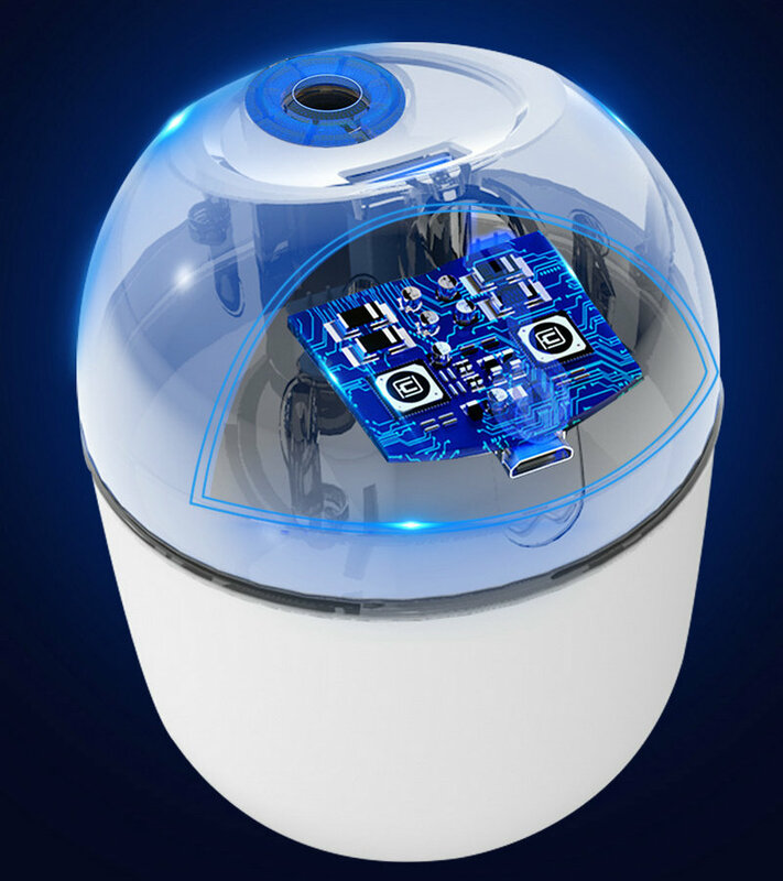 Humidificador de aire Mini de 200ML, difusor de aceite esencial con USB, purificador de Aroma para coche, fabricante de niebla de aniones con lámpara LED