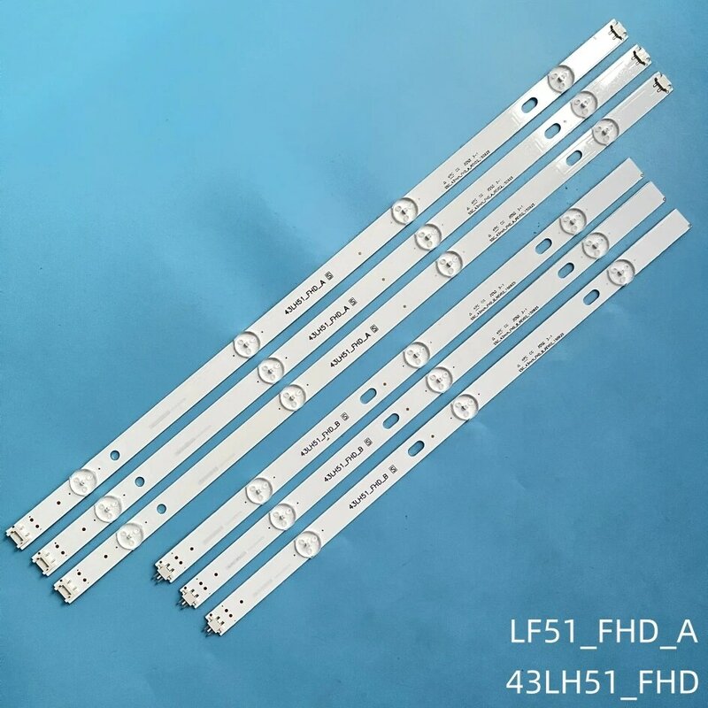 LED backlight strip(6) for 43LF510V 43LF5100 43LH5100 43LH590V 43LJ515V 43LH520V 43LH511T 43LH570V LF51_FHD_A B 43LH51_FHD_A B