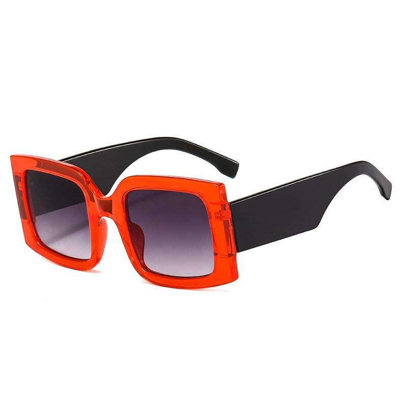 ใหม่ขนาดใหญ่แว่นตากันแดดทรงเหลี่ยม Vintage Designer แฟชั่นสำหรับผู้หญิง Sun แว่นตา Shades สีเขียว UV400ผู้ชายหรูหรายี่ห้อชายหญิง
