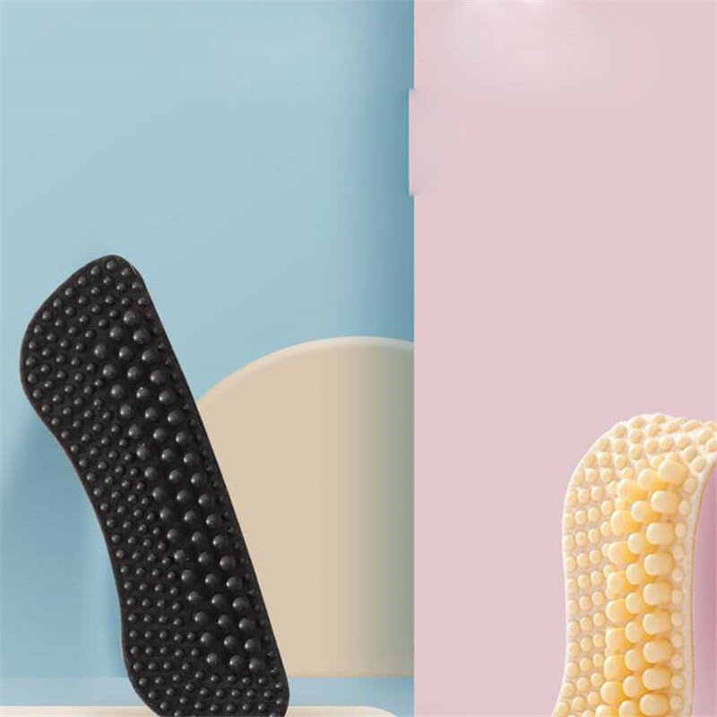 Palmilha dianteira em gel de silicone para mulheres, inserções antiderrapantes de almofadas, sandálias chinelos, saltos altos, adesivos antiderrapantes, 2 peças
