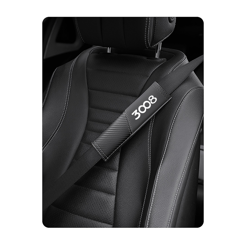 1Pcs car seat belt cover shoulder pad interior accessories for Peugeot 3008