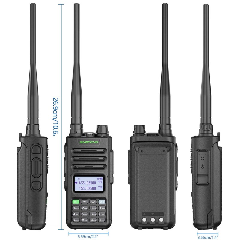 Baofeng UV 13 PRO V1 Walkie Talkie ad alta potenza 16 KM caricatore USB a lungo raggio 999CH Radio bidirezionale Dual Band UHF VHF UV 5R Radio