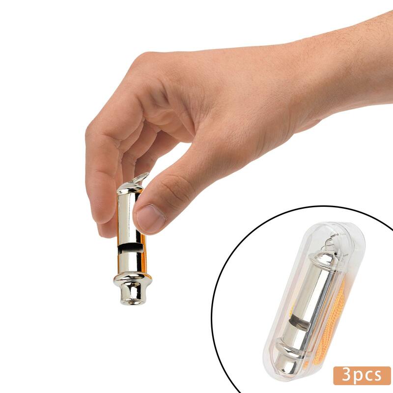 3 Pieces Loud Whistle with Transparent Storage Box High Frequency Training Whistle for Sports Hiking Travel Volleyball Kids