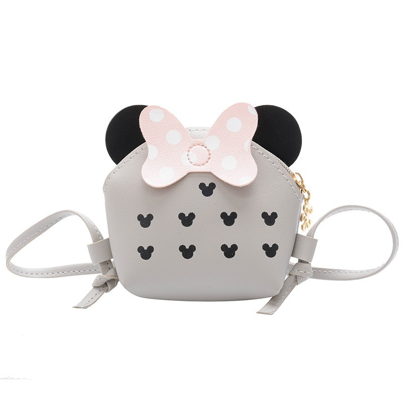 Disney's New Cartoon Mickey and Minnie Girl Shoulder Bag Cute Student Coin Purse High Quality Luxury Brand Children's Coin Purse