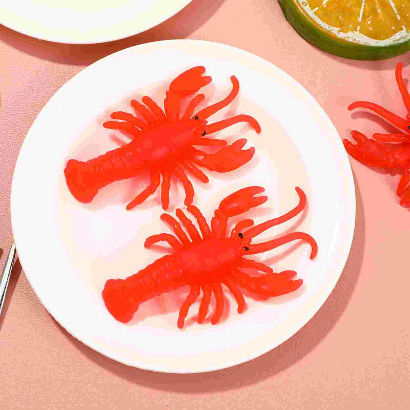 Symulowane raki miękkie zabawki homara ozdoby z raków modele sztuczne zwierzęta morskie dzieci Mini