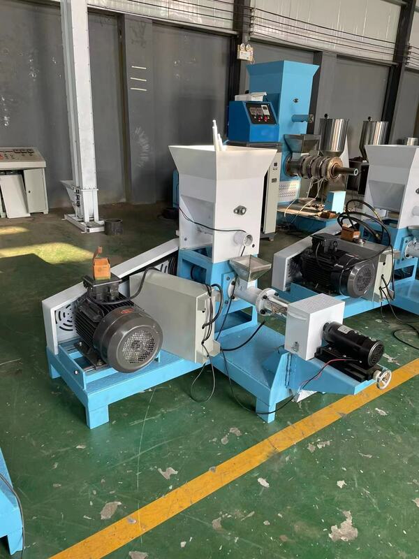 Floating Fish Feed Pellet Production Line For Making Tilapia Animal Pet Cat Dog Bird Piglets Wet Dry Food Puffing Mill Extruder