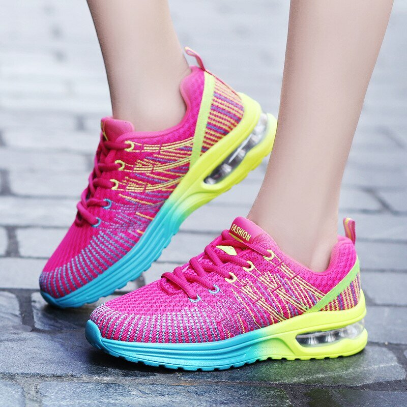 Dames Schoenen Hardloopschoenen Voor Vrouwen Buiten Elastische Jogging Sneakers Luchtkussen Sportschoenen Tennis