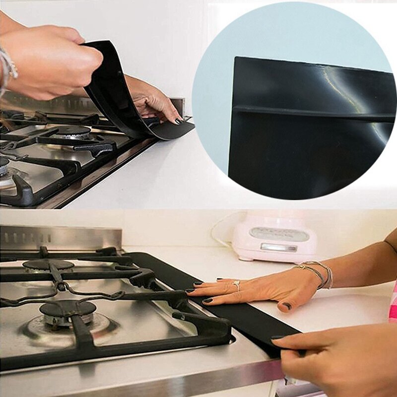 Silicone Stove Space Covers, Heat Resistant Oven Space Filler Seals Space Between Stovetop And Counter