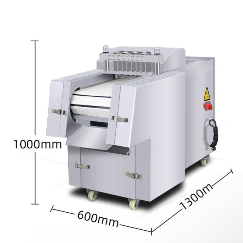 Máquina automática de corte en dados de carne de pollo, cubitos de ternera congelada, 3000W, 110V, 220V