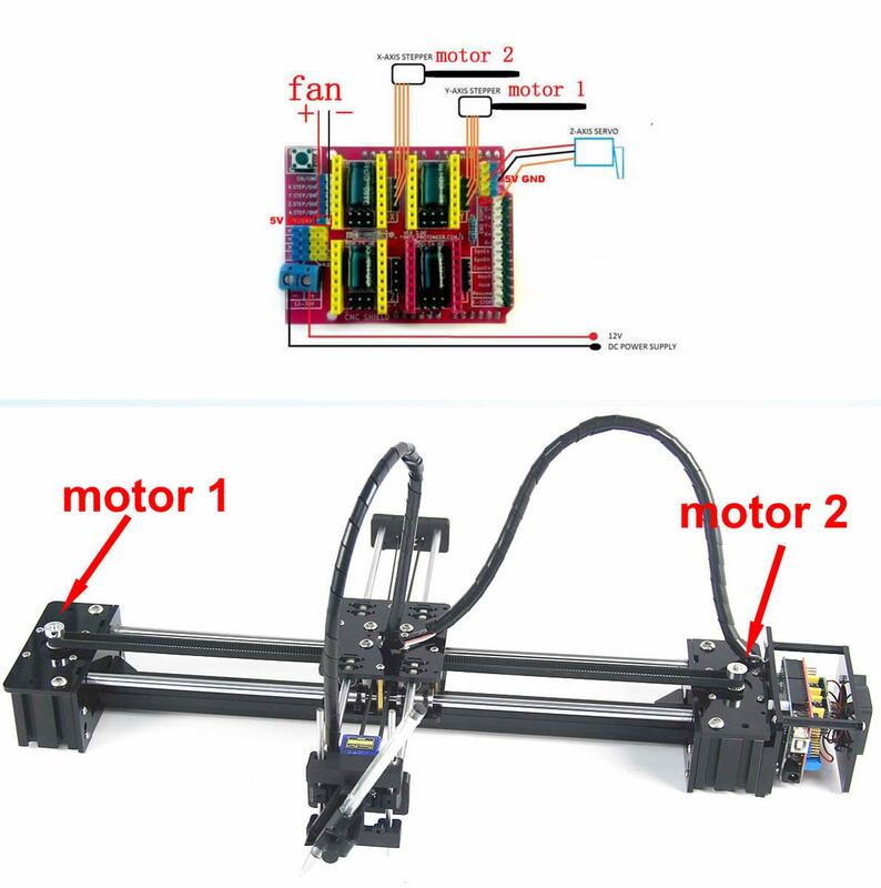 LY Proximité Wbot Pen Drawing Machine, Lettrage, Corexy, XY Plotter Robot, Letter, Ampa Ting Machine, Not Support, Laser Head