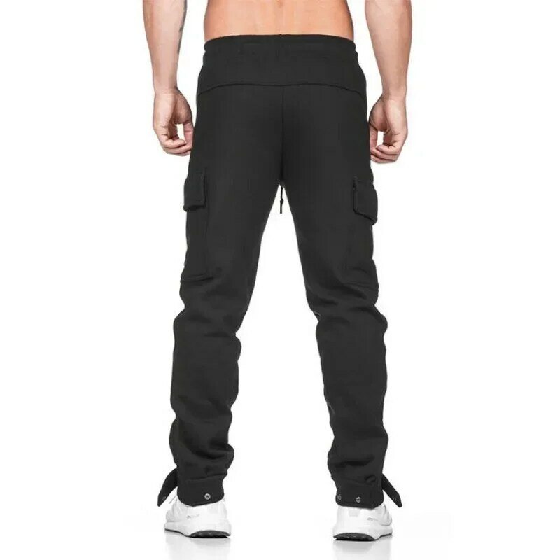 Cargo Pants for Men Joggers Trousers Man Autumn Slim Grey New in Regular Fit Casual Spandex Harajuku High Quality Korean Style