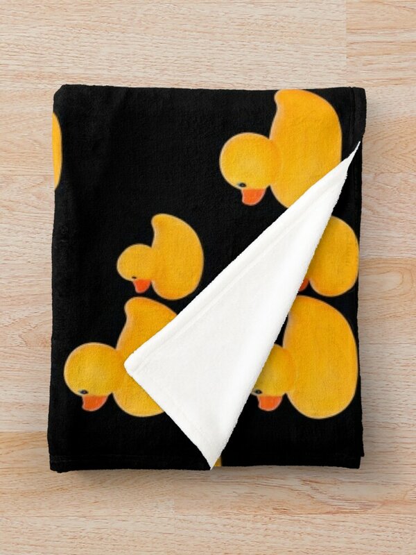 البط المطاط رمي بطانية لينة منقوشة للبطانيات أريكة مخصصة
