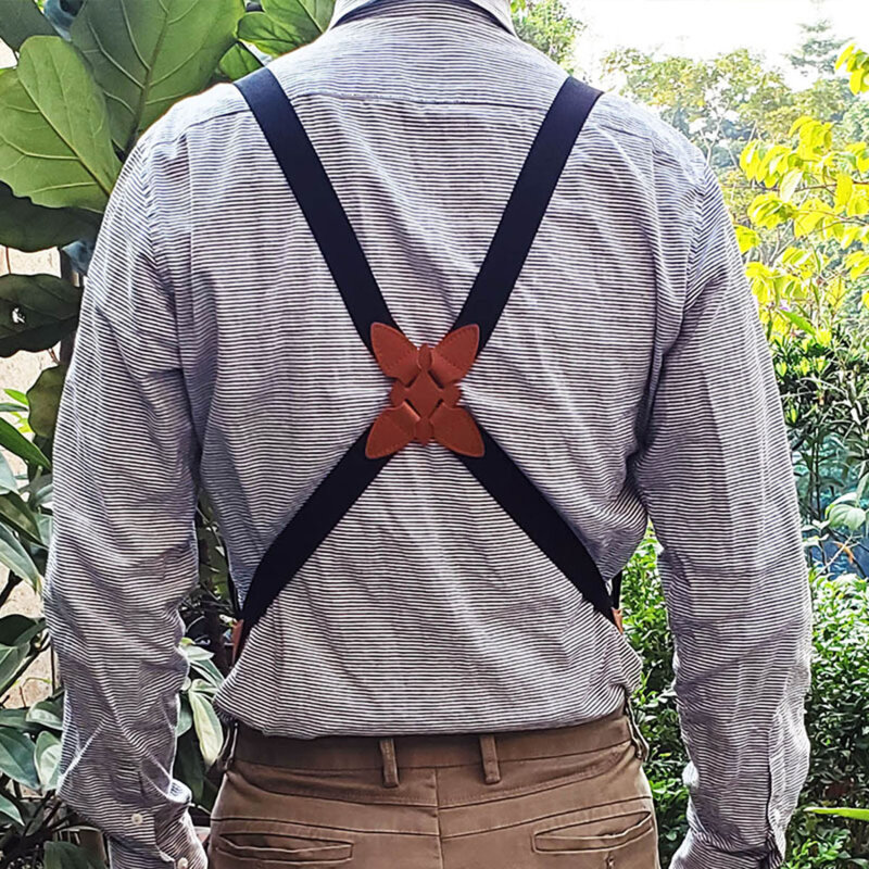 Men 'S Suspenders ปรับ X รูปร่างยืดหยุ่นสายคล้องคลิปครอสโอเวอร์ผู้ใหญ่ Suspensorio กางเกงเครื่องแต่งกายอุปกรณ์เสริม