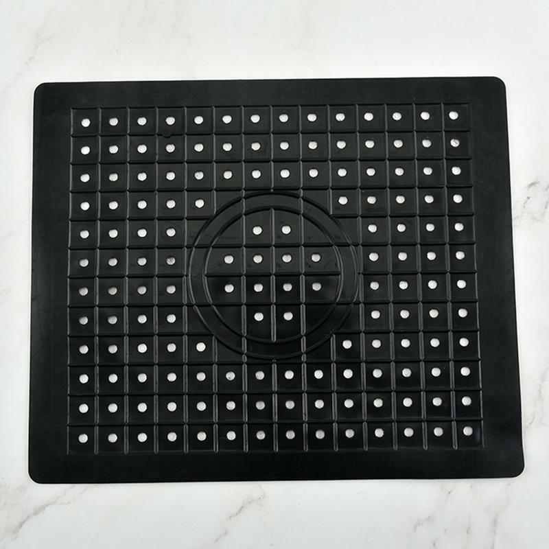 Kitchen Sink Mat Cuttable Rectangle Sink Mats Drain Pad Placemat Elastic Sink Pad Sink Protector Rubber For Dining Rooms