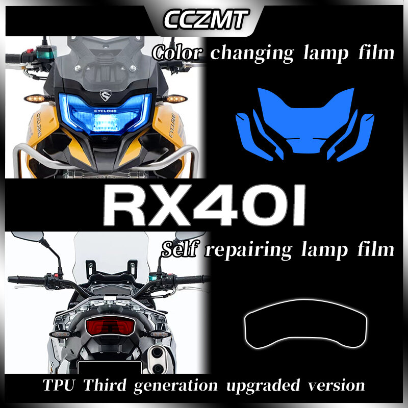 Pelindung layar Film pelindung goresan Cluster instrumen sepeda motor RX401 2022