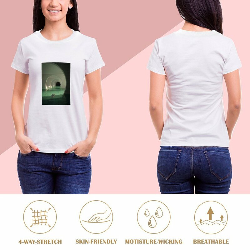 JPEG CULROOMS-T-Shirt Surdimensionné pour Femme, Vêtement avec Affiche de Dessin Animé et Chat