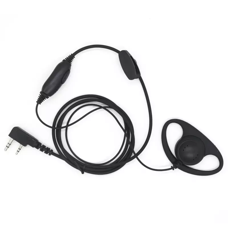 D Shape Earphone for Kenwood Soft Rubber Earpiece Headset For Baofeng Radio BF-777S/888S UV-5R K Port Earpiece