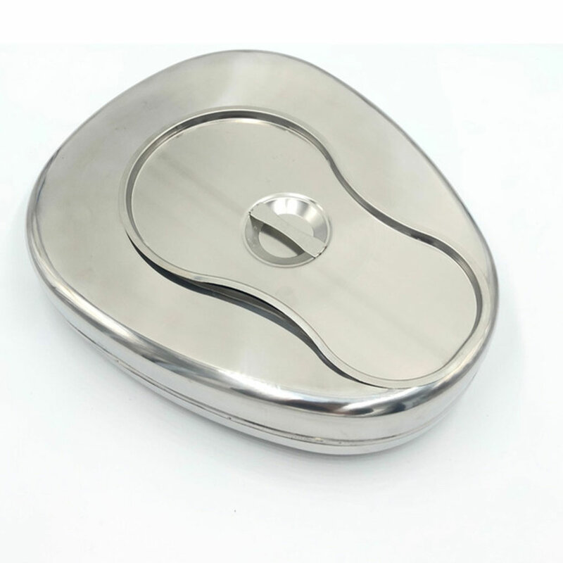 Elderly Stainless Steel Nursing Bedpan Lightweight Portable And Easy To Clean Stainless Steel Bedpan