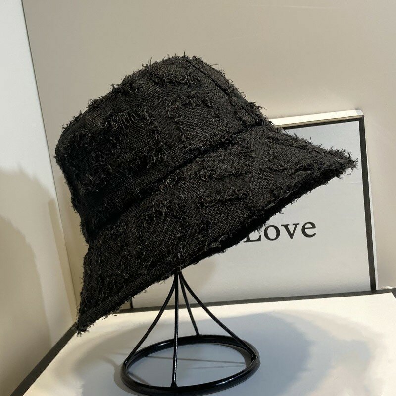 Fashion Double-sided Wearable Fisherman Hat Retro Sunscreen Sunshade Cap Simple Basin Hat Outdoor Sun Hat Shopping Bucket Cap