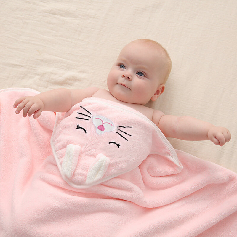 幼児用フード付きタオル,新生児用バスローブ,非常に柔らかいバスタオル,暖かい寝袋