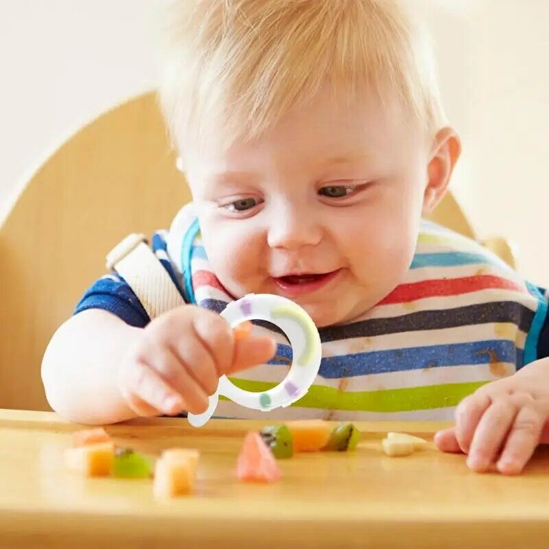 Beiß spielzeug Zahnen tlastung Weiches Beißring spielzeug für Kinder Leicht zu greifende Silikon beißring Pflege Beiß ringe für Kinder