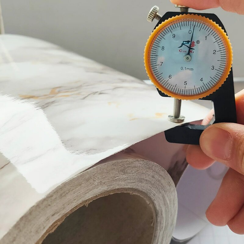 Papel tapiz de mármol a prueba de aceite de vinilo de 6M para estante de armario de encimera de cocina, papel de contacto impermeable autoadhesivo de PVC para Baño