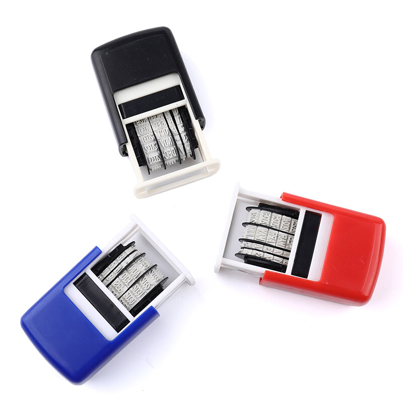 DIY Handle Account Date Stamps Stamping Automatic Ink Return Mini Self-Inking Stamps For Office Supplies Date Wheel Stamp