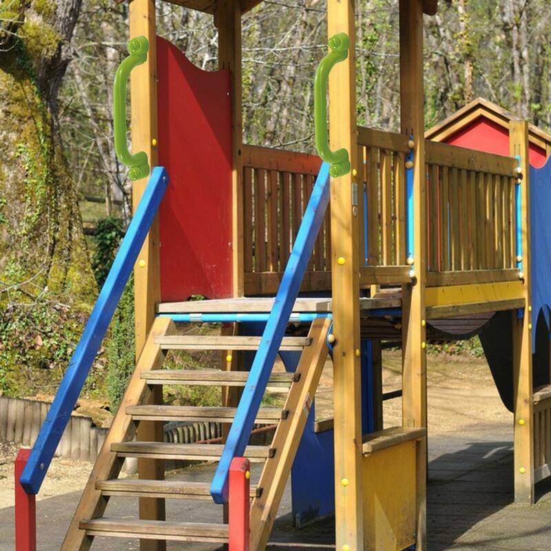 2x Playground Accessories Swingset Attachments Play Playroom Ladder Handles for Treehouse Playhouse Swingset Backyard Jungle Gym