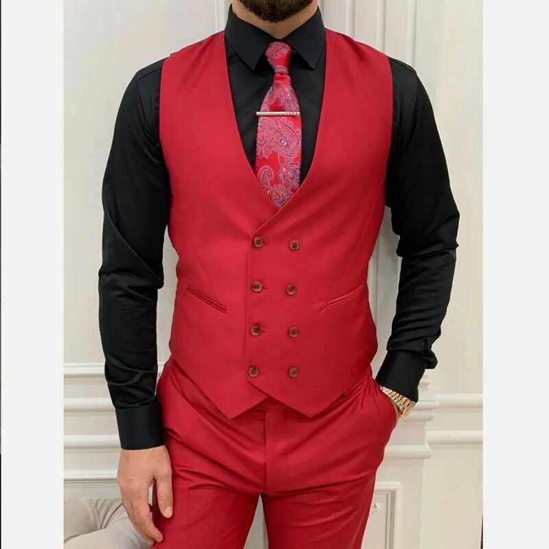 Men Vest Top Luxury and Soft Groomsman Plus Size Waistcoat Modern Prom Dinner/Darty Suit Tailor-madeColour Custom Jackets