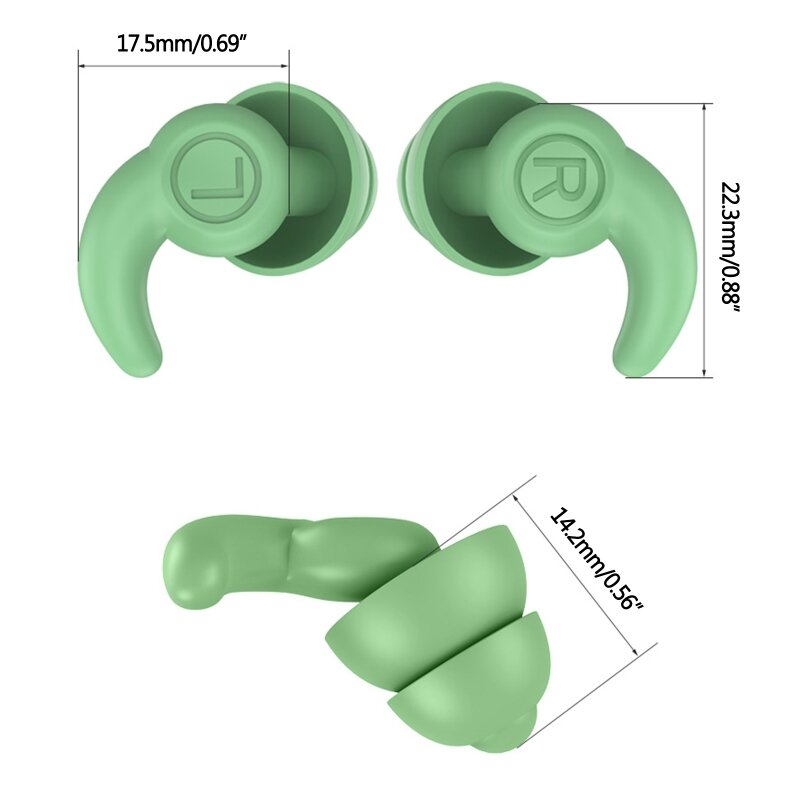 Diseño ergonómico. Auriculares suaves que adaptan canal auditivo y aíslan eficazmente ruido.
